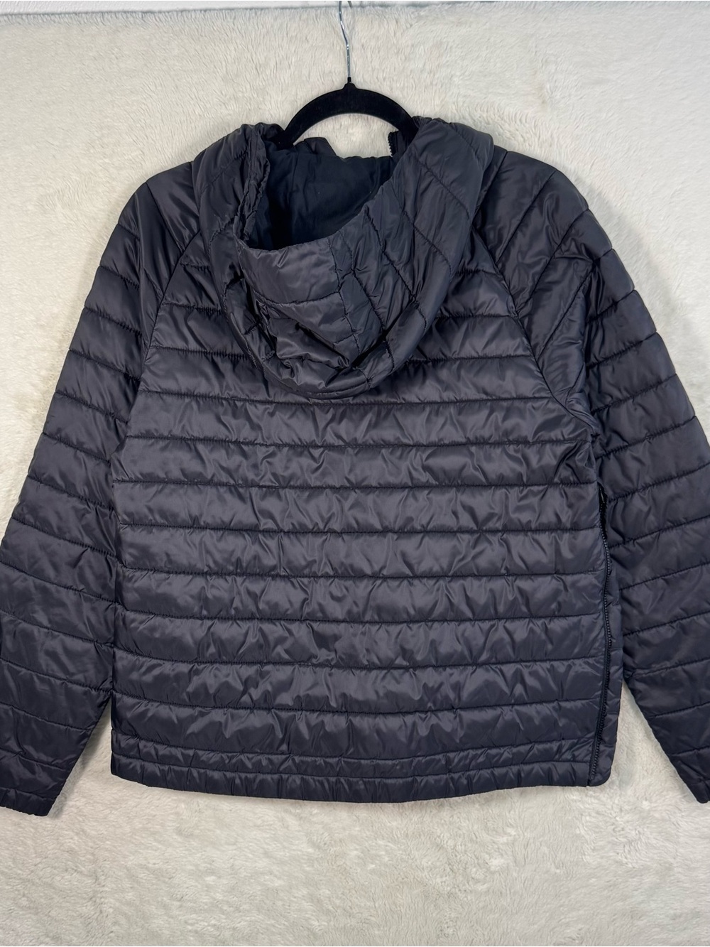 Everlane ReNew Half Zip Puffer Jacket Women’s Medium Black Lightweight Outdoor - Picture 7 of 9